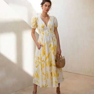 Cult Gaia Maxi Yellow Dress Sundress